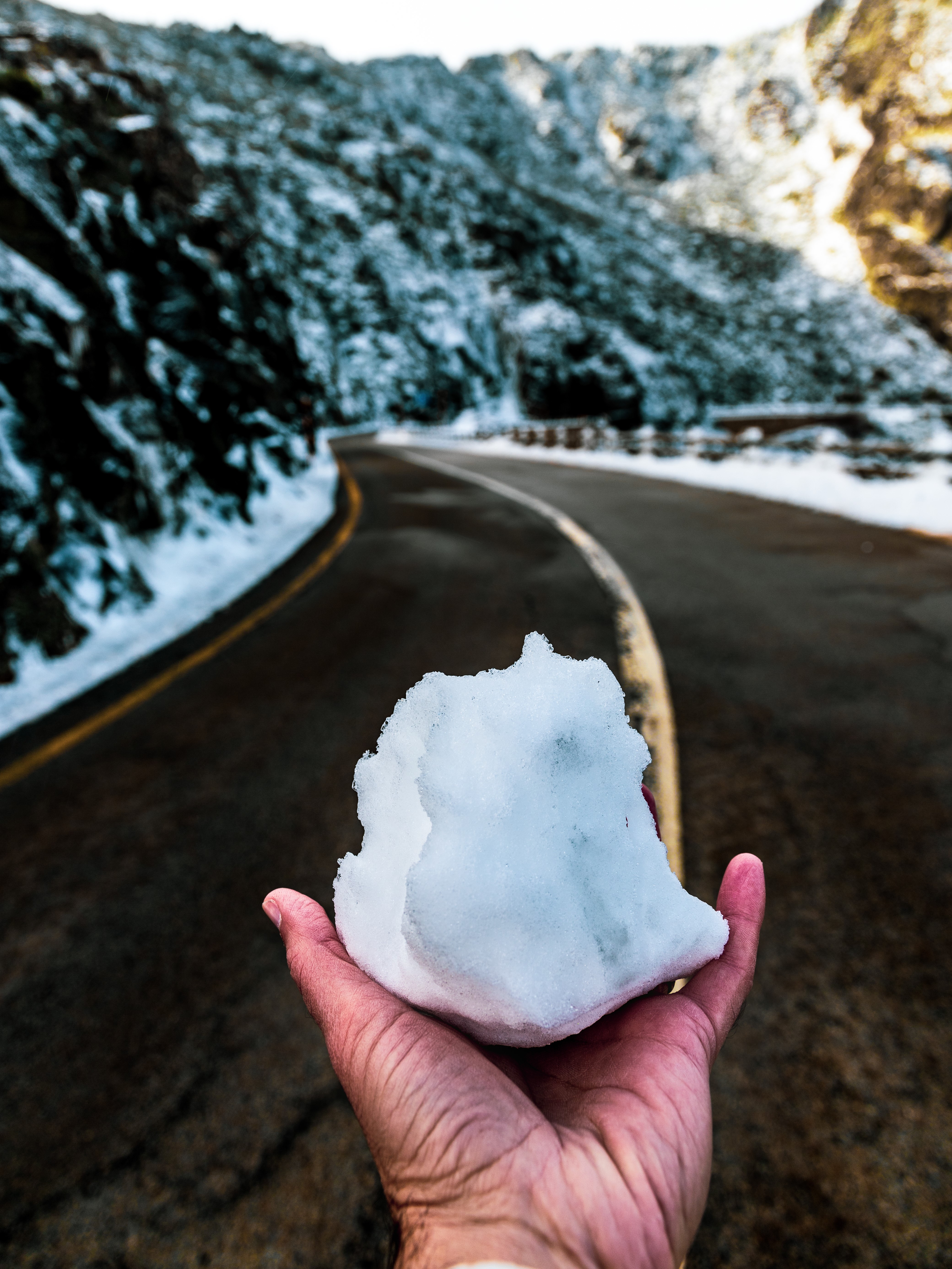 snow in serra da estrela